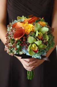 Antique Hydrangea and Cymbidium